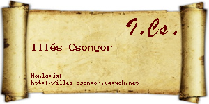 Illés Csongor névjegykártya